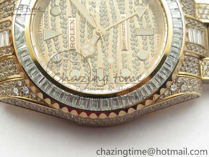 MiroTime 0329 GMT Master II 116769 BRIL Full Diamonds RG TWF Best Edition A Unique 2991